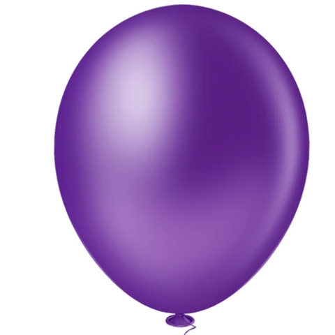 Bola de Soprar Lisa pacote com 50 unidades Nº 09 Violeta