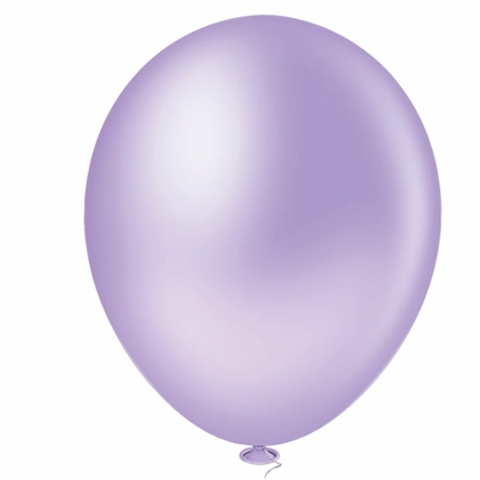 Bola de Soprar Lisa pacote com 50 unidades Nº 09 Lilás