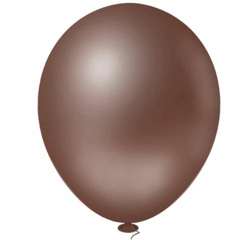 Bola de Soprar Lisa pacote com 50 unidades Nº 09 Marrom