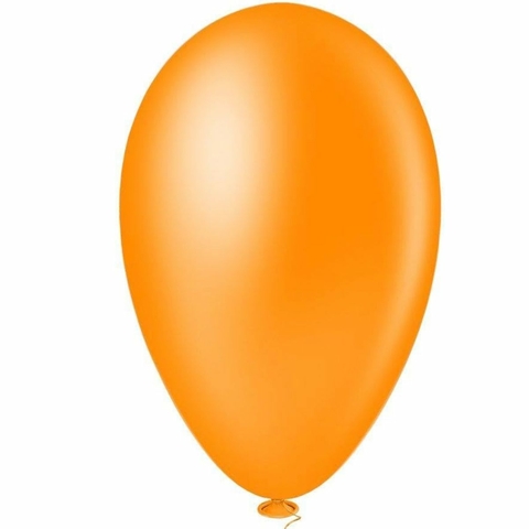 Bola de Soprar Lisa pacote com 50 unidades Nº 09 Laranja