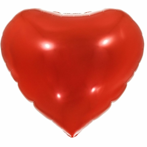 Balão Metlizado Coração Vermelho Tamanho 36´Aprox. 90 cm