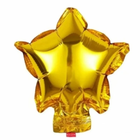 Balão Metalizado Estrela Dourado 20´Aprox. 50 cm