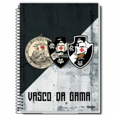 Caderno Espiral Vasco da Gama 10 Materias 160 folhas