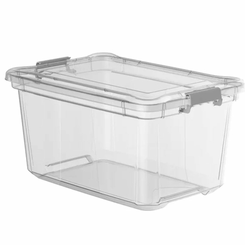 Caixa Organizadora 50 Litros Transparente Plasvale