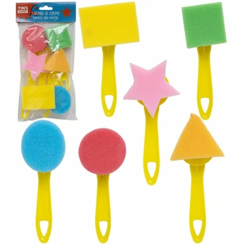 Carimbo de Espuma Formato para Pintura 6 Peças Yins