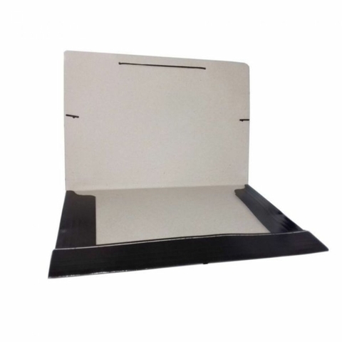 Pasta com Elástico de Papelão Preta