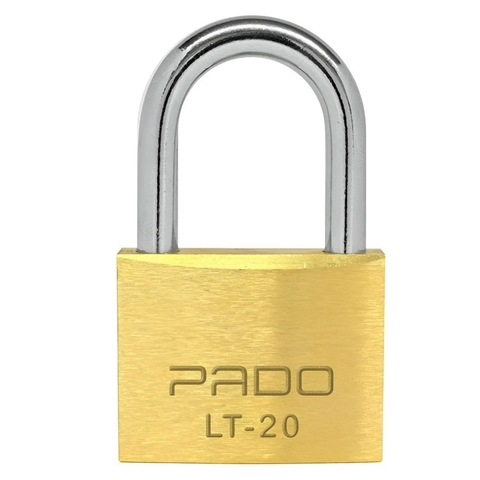 Cadeados Latão 20mm Resistente Dourado Pado Com 2 Chaves