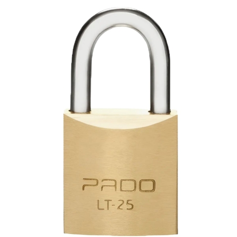 Cadeado Latão 25mm Resistente Dourado Pado Com 2 Chaves