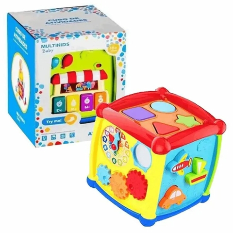 Cubo de Atividades Infantil Multi Kids 11 blocos Educativo