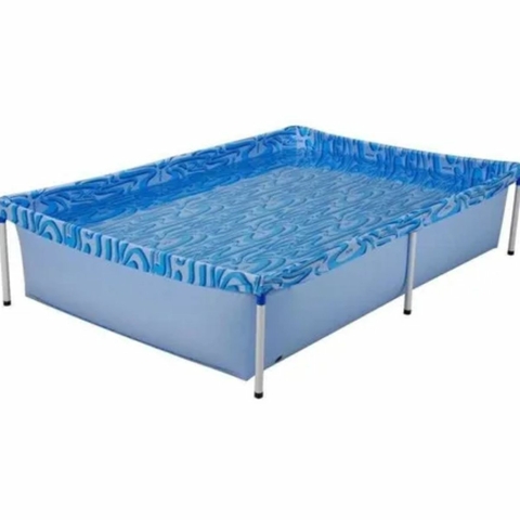 Piscina Plástica 1.000 Litros com Estrutura Metálica Mor
