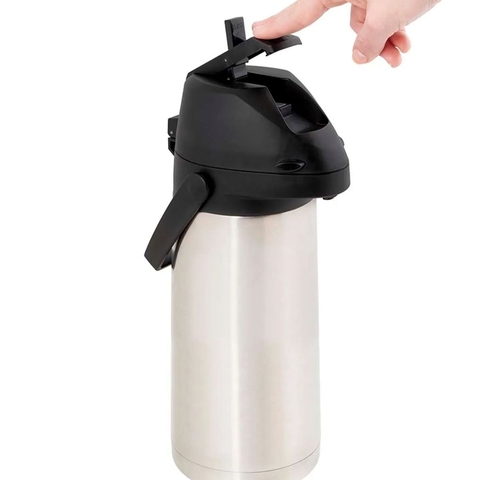 Garrafa Térmica Total Inox Airpot com Alavanca 1,9L Mor