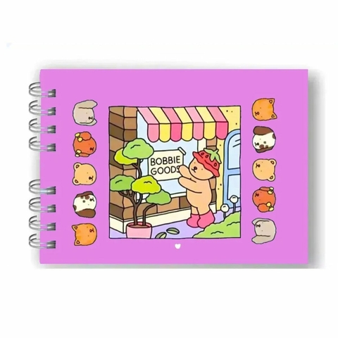 Livro de Colorir Bobbie Goods Rosa 50 folhas capa dura