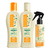 Kit Shampoo Condicionador e Finalizador Clareador Loiros Camomila e Girassol Iluminador Bio Extratus