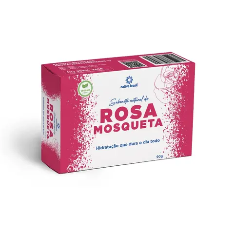 Sabonete em Barra Rosa Mosqueta 90g - Nativa Brasil
