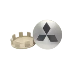 Jogo de Calota Central Tampa Miolo De Roda Mitsubishi L200 Triton Prata - comprar online