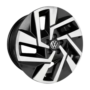 Roda Aro 16 Furação 5X100 S285 Diamantada Preta (T-Cross 2025)