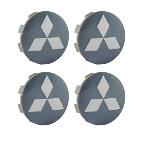 Jogo de Calota Central Tampa Miolo De Roda Mitsubishi L200 Triton Grafite