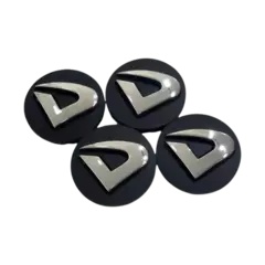 Jogo de Calota Central Tampa Miolo De Roda Volcano C/Boton