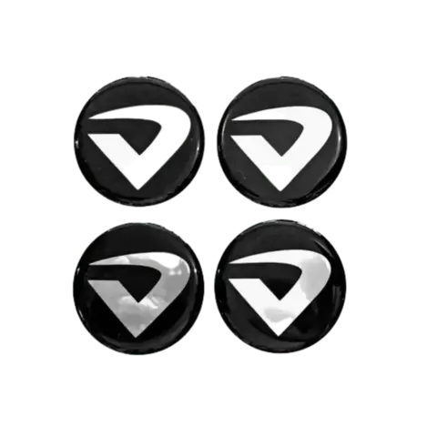 Jogo de Calota Central Tampa Miolo De Roda Volcano C/Emblema