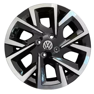 Roda Aro 17 Furação 4X100 S283 Diamantada Preta (Saveiro Nova)