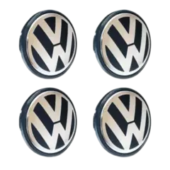 Jogo de Calota Central Tampa Miolo De Roda VW Garra Esportiva G5