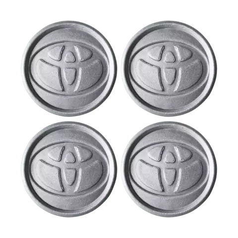 Jogo de Calota Central Tampa Miolo De Roda Toyota 05/09 Prata