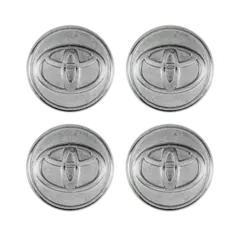 Jogo de Calota Central Tampa Miolo De Roda Toyota 10/11 Cromada