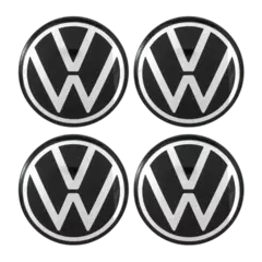 Jogo de Calota Central Tampa Miolo De Roda VW Garra Original Nivus