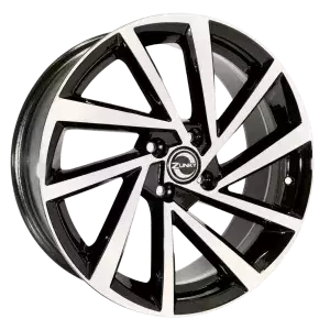 Roda Aro 14 Furação 4X100 ZK780 Diamantada Preta