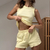 Pijama confortável, conjunto de duas peças na internet