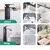 Cachoeira de cobre torneira da bacia estilo europeu preto prata pintura quente e - comprar online