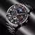 Imagem do Reloj hombre masculino de luxo 3 peças relógios de negócios masculino calendário completo lazer esportes relógio masculino aço inoxidável quartzo wishwatch