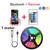 Bluetooth LED Lights Strip 5050, Smart App, Controle remoto, Lâmpada de diodo f - loja online