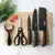 Conjunto de facas de cozinha 5 peças, conjunto de facas de aço preto de alta q na internet