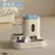 Alimentador automático cão gato tigela de comida com fonte água grande capaci - comprar online