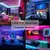 Imagem do Bluetooth LED Lights Strip 5050, Smart App, Controle remoto, Lâmpada de diodo f