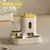 Alimentador automático cão gato tigela de comida com fonte água grande capaci - Oferta prime