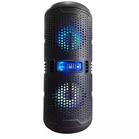 Caixa De Som Com Led Bluetooth Entrada Para Microfone E Usb 3X2