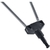 Antena V dupla com cabo coaxial na internet