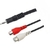 Cabo P2 estéreo x 2 RCA Fêmea jack RCA 1,8 metros - comprar online