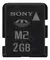 Cartão de memória Micro M2 Sony Sandisk 2GB SKU 22669 - Tubolandia