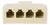 Multiplicador HUB extensão para 5 fêmeas jack RJ11 Tblack - loja online