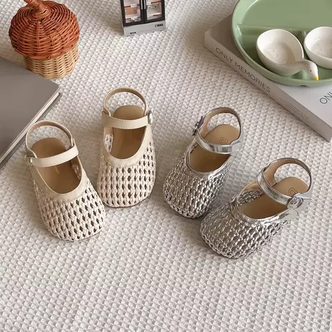 Sandália Infantil Palha