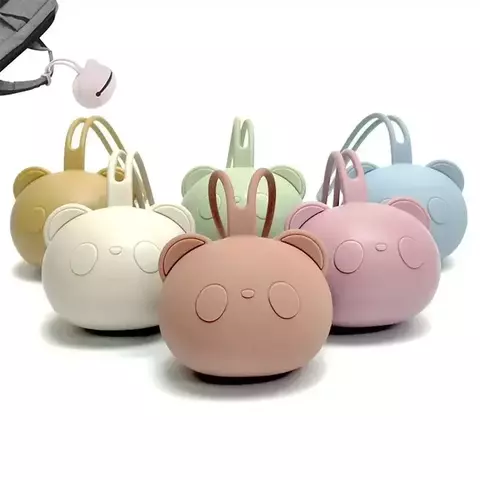 Porta Chupeta Panda de Silicone