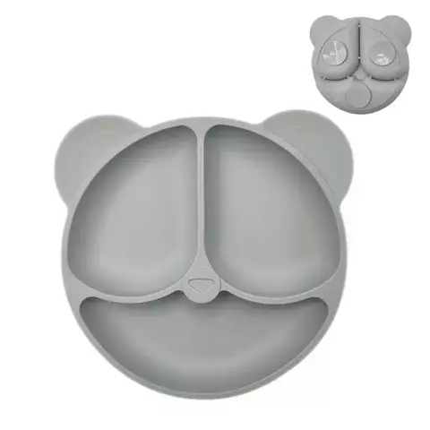 Prato de Silicone Urso