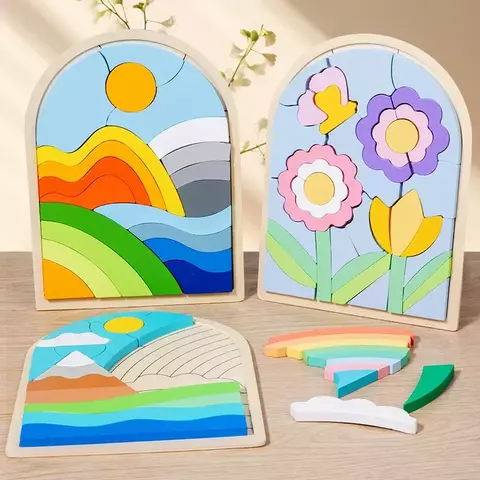 Quebra Cabeça: Paisagens Montessori