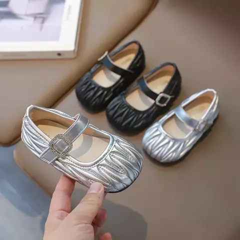 Sapatilha Infantil Plissada