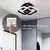 Plafon LED Moderno de Teto Quadrado Duplo – Design Geométrico Minimalista