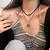 Conjunto Vintage Pingente Paz – Colares Femininos com Pedra Natural na internet