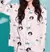 Pijama K-Dream Ulzzang – Conjunto Feminino e Masculino Coreano de Manga Longa - comprar online